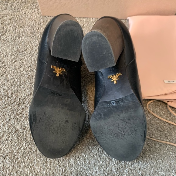 **SOLD** Prada Ankle Leather Boots - Picture 11 of 16